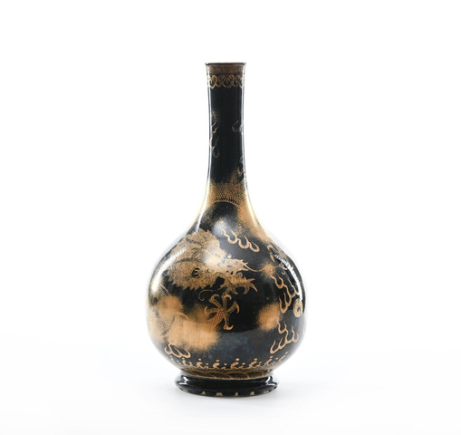 古玩陶瓷龍紋錐把瓶真品鑒賞圖
