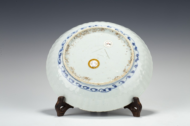 古玩陶瓷明晚·青花花鳥紋花口盤真品鑒賞圖