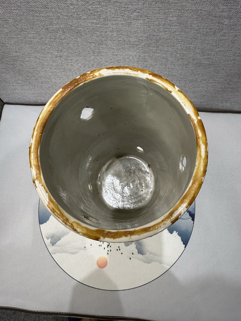 古玩陶瓷淺絳彩花鳥紋帽筒拍賣，當前價格5800元