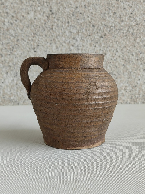 古玩陶瓷褐釉公道杯真品鑒賞圖