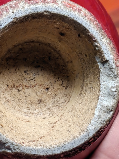 古玩陶瓷窯變紅釉撇口瓶標本真品鑒賞圖