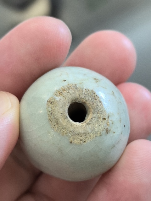 古玩陶瓷青釉珠子真品鑒賞圖