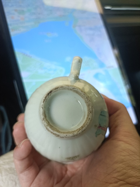 古玩陶瓷晚清粉彩人物故事紋茶杯拍賣,當前價格3888元