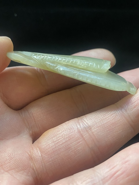 古玩玉器清·和田玉雕瓜果墜真品鑒賞圖