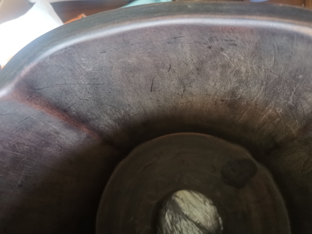 古玩雜項檀木博古紋飾大筆筒拍賣，當前價格2222元