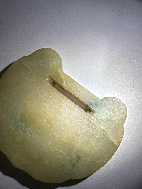 古玩玉器清.翡翠長命鎖拍賣,當前價格998元