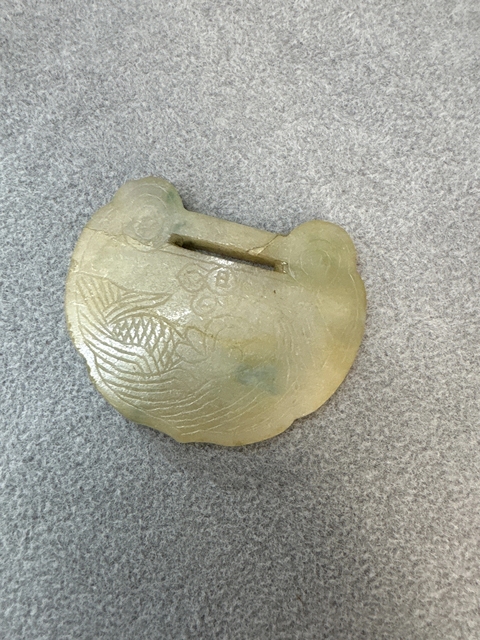 古玩玉器清.翡翠長命鎖拍賣,當前價格998元