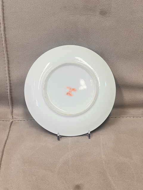 古玩陶瓷晚清 全品 香港底款廣彩人物故事紋盤拍賣，當前價格458元