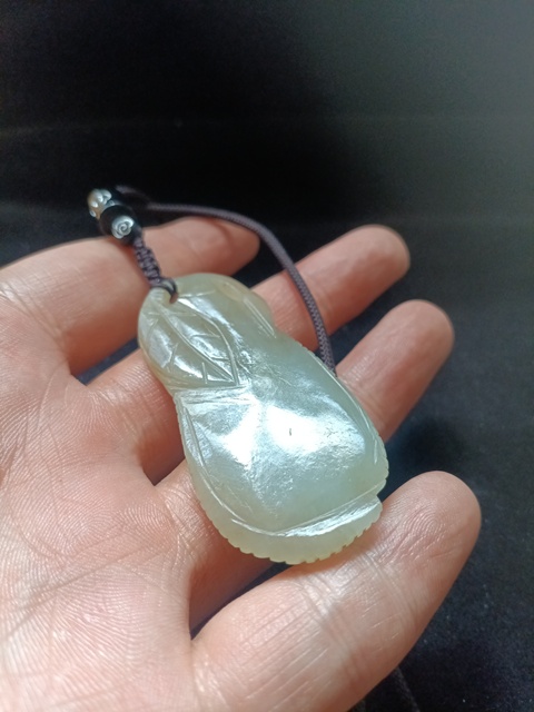 古玩玉器清·和田玉雕瓜果墜真品鑒賞圖