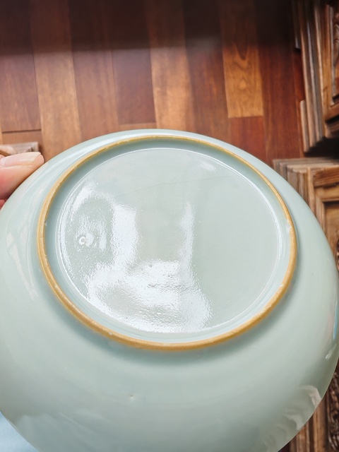 古玩陶瓷青花山水盤真品鑒賞圖