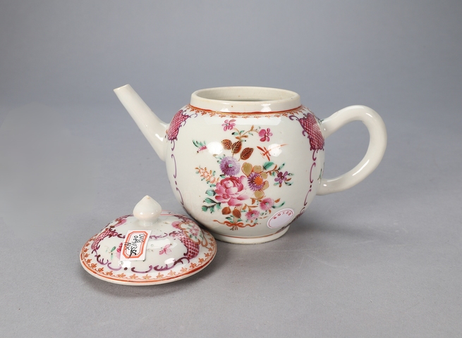 古玩陶瓷廣彩執(zhí)壺真品鑒賞圖