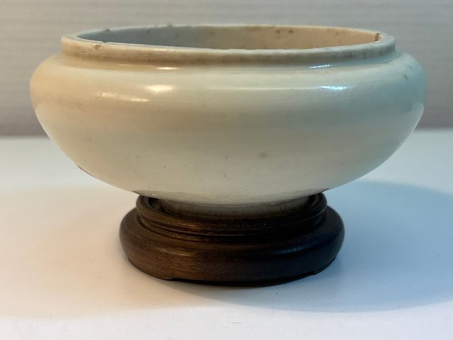古玩陶瓷白釉洗真品鑒賞圖