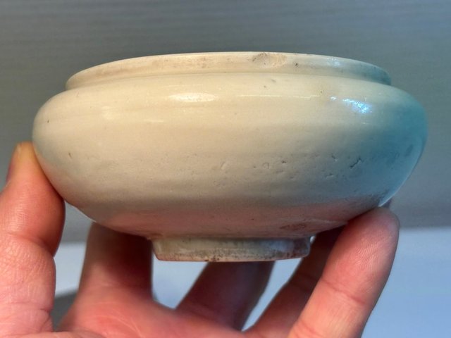 古玩陶瓷白釉洗真品鑒賞圖