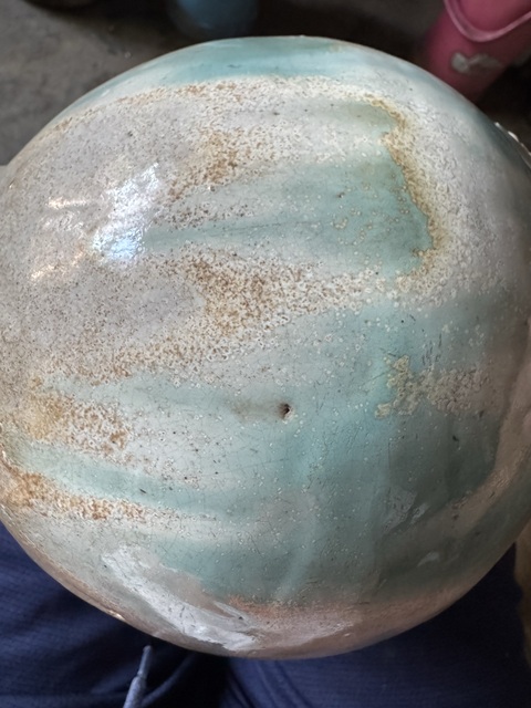 古玩陶瓷晚清石灣窯花瓶真品鑒賞圖