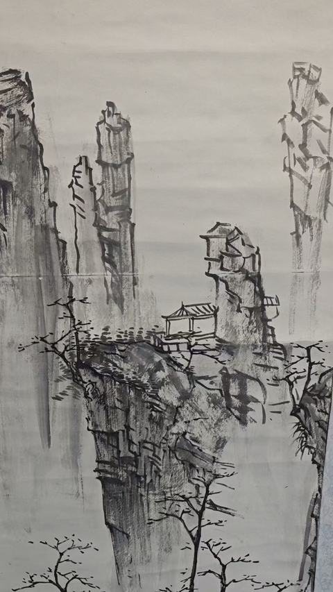 古玩字畫已故原臨沂美協副主席老中美協會員趙文成山水拍賣,當前價格3000元