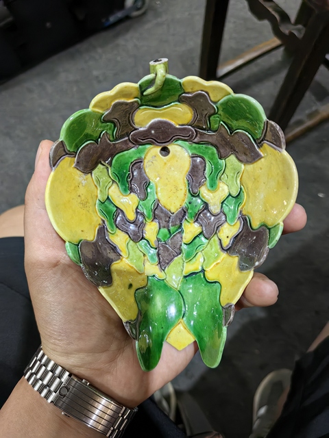 古玩陶瓷 素三彩吸杯真品鑒賞圖
