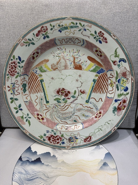 古玩陶瓷雍正粉彩盤拍賣,當前價格21800元