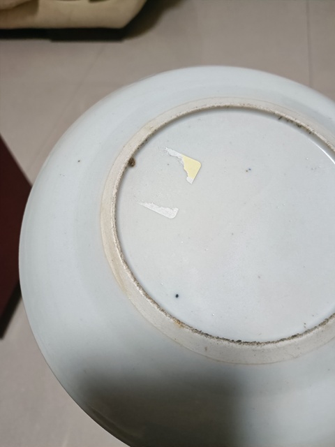 古玩陶瓷周處斬蛟廣彩盤真品鑒賞圖