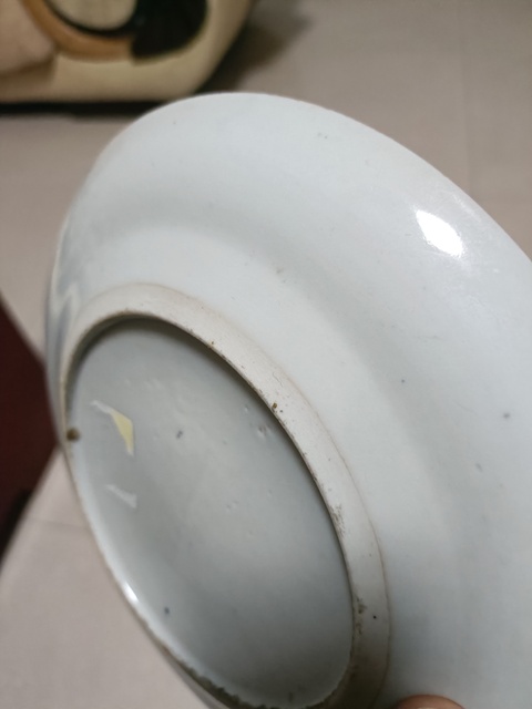 古玩陶瓷周處斬蛟廣彩盤真品鑒賞圖