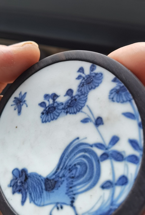 古玩陶瓷清早期青花瓷片真品鑒賞圖