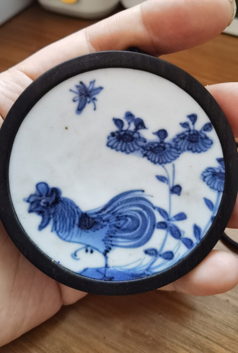 古玩陶瓷清早期青花瓷片真品鑒賞圖