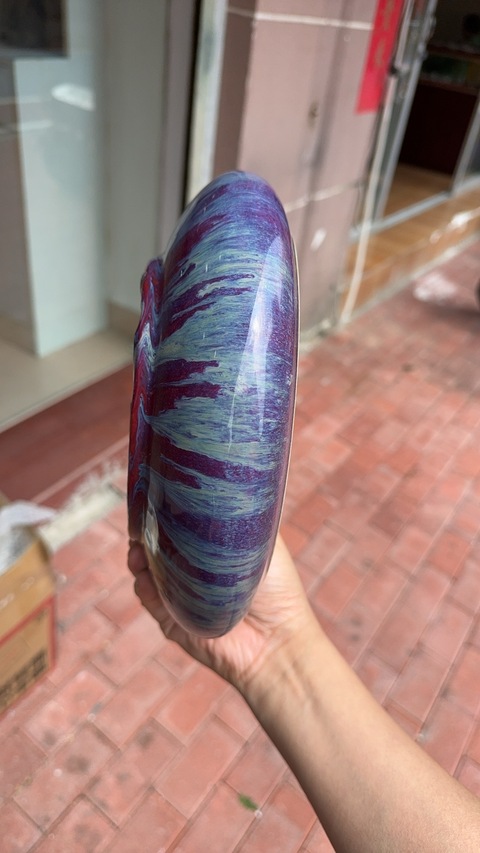 古玩陶瓷窯變釉洗真品鑒賞圖