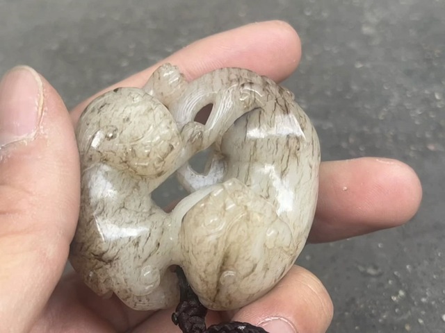 古玩玉器提油仿古“玉獸”真品鑒賞圖