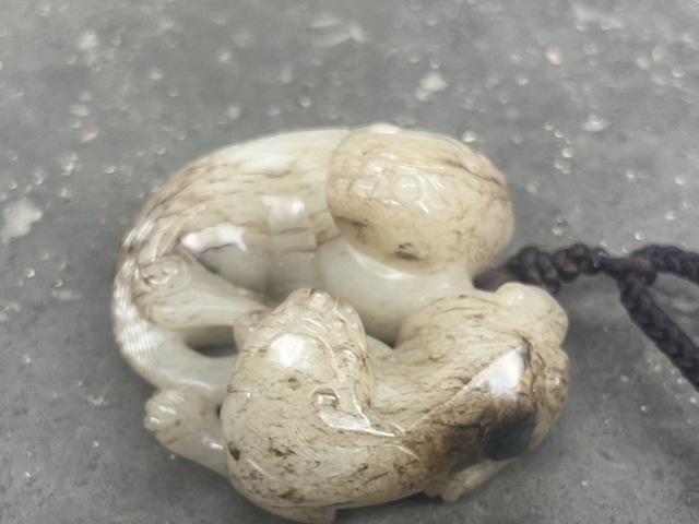 古玩玉器提油仿古“玉獸”真品鑒賞圖