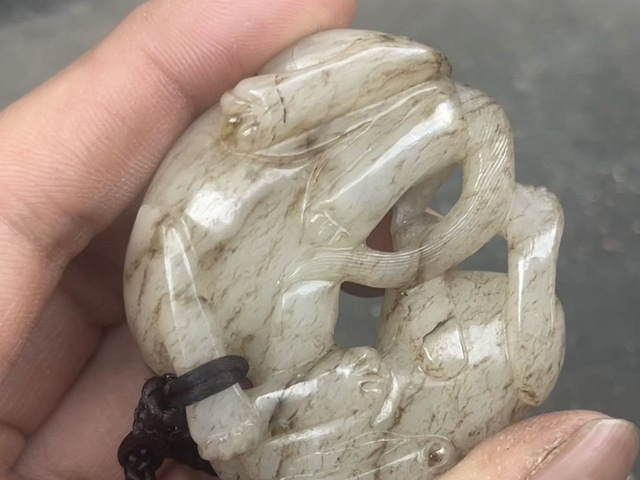 古玩玉器提油仿古“玉獸”真品鑒賞圖