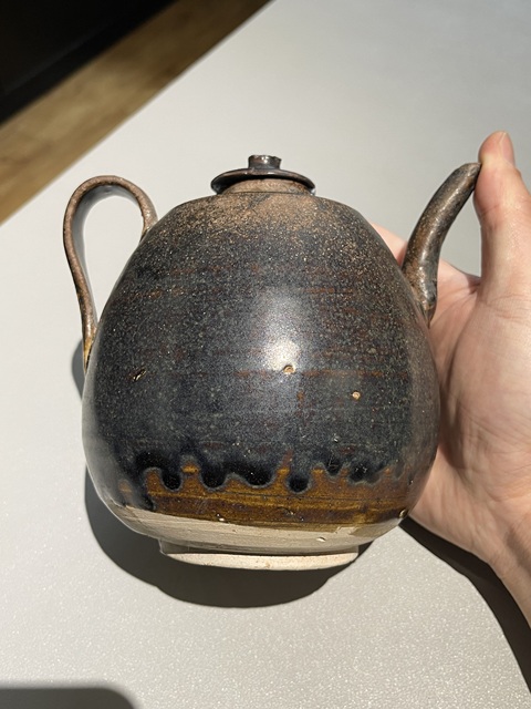 古玩陶瓷宋代黑釉梨型壺真品鑒賞圖