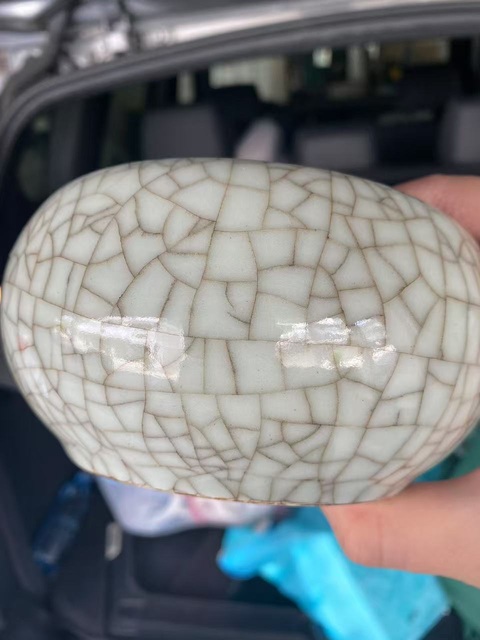 古玩陶瓷哥釉蓋罐真品鑒賞圖