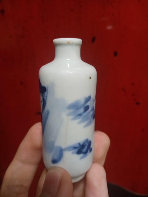古玩陶瓷青花鼻煙壺真品鑒賞圖
