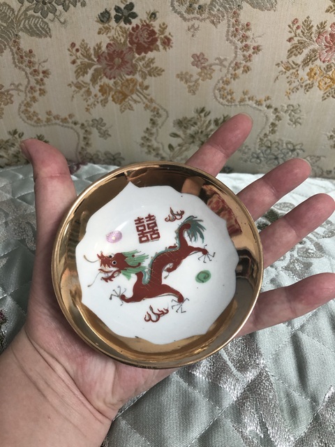 古玩陶瓷龍紋盤真品鑒賞圖