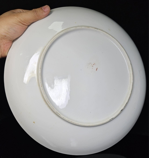 古玩陶瓷廣彩人物故事紋盤真品鑒賞圖