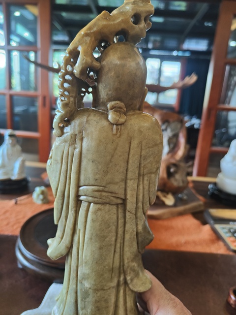古玩雜項壽星人物雕件真品鑒賞圖