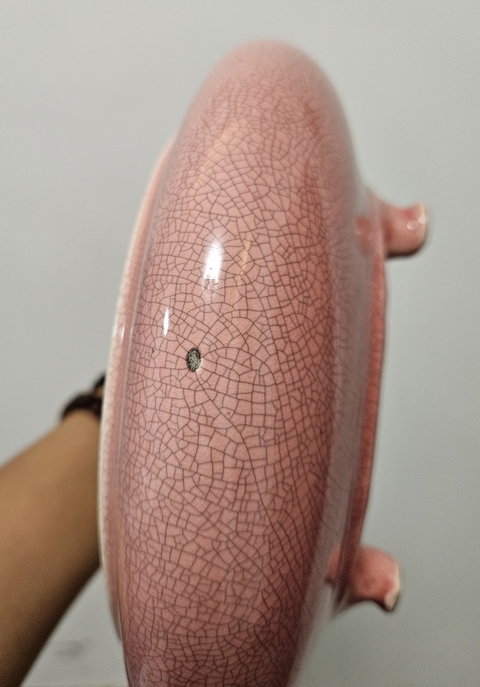 古玩陶瓷紅哥釉三足爐拍賣，當前價格3600元
