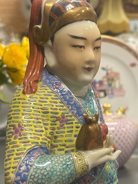 古玩陶瓷人物塑像真品鑒賞圖