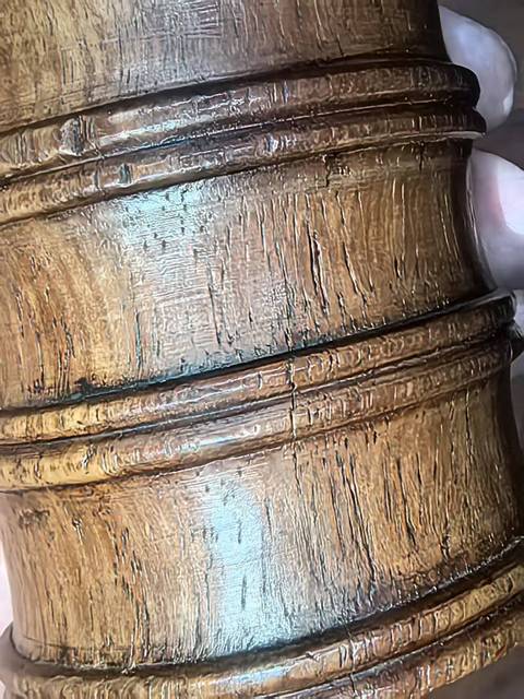 古玩雜項竹節(jié)紋筆筒真品鑒賞圖