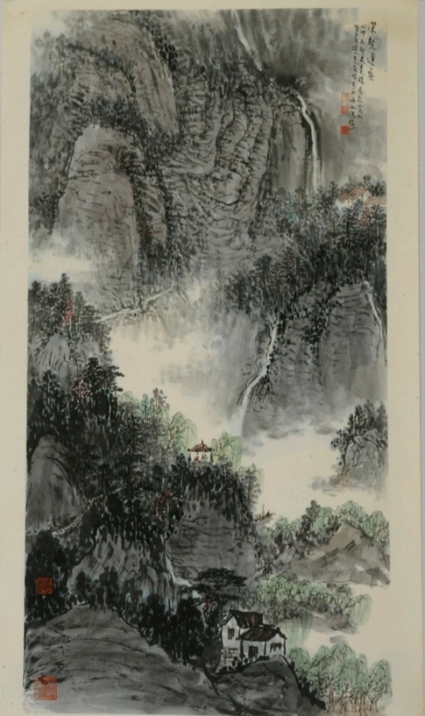 古玩字畫(huà)王克文《深壑逢春》真品鑒賞圖