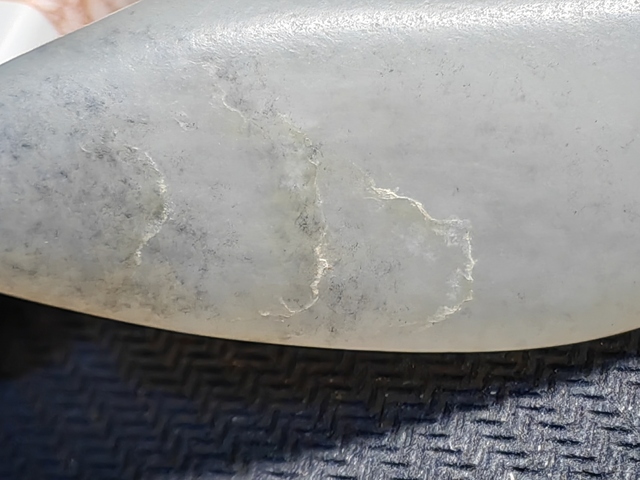 古玩玉器天然和田玉老鼠雕件真品鑒賞圖