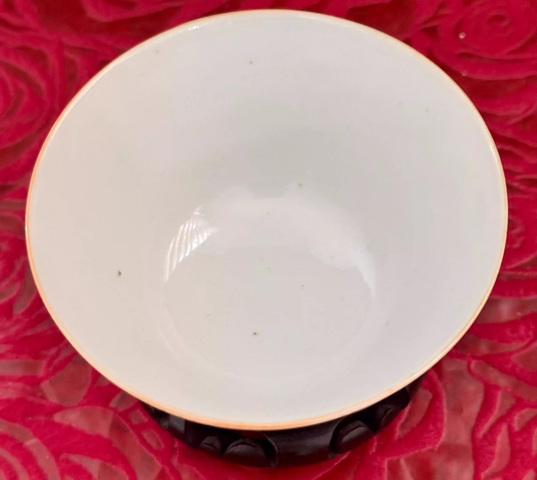 古玩陶瓷粉彩百子鬧春圖茶碗拍賣，當前價格4800元