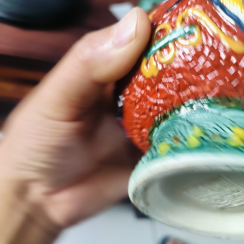古玩陶瓷龍鳳碗瓶真品鑒賞圖