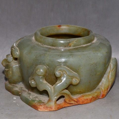 古玩玉器和田玉雕“水丞”真品鑒賞圖