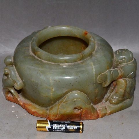 古玩玉器和田玉雕“水丞”真品鑒賞圖