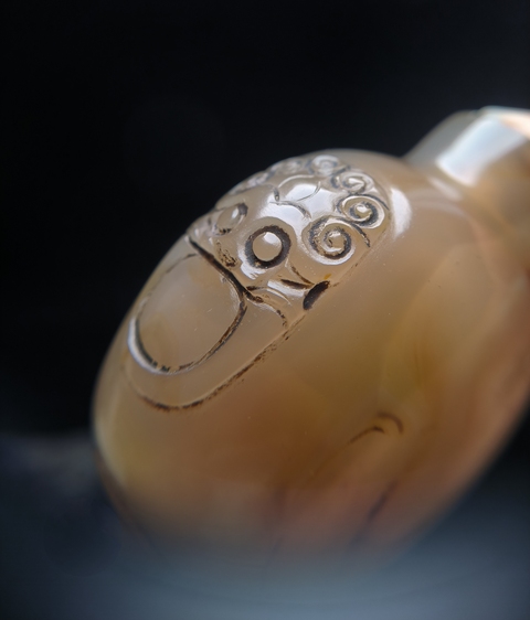 古玩雜項清代瑪瑙鼻煙壺拍賣，當前價格5000元