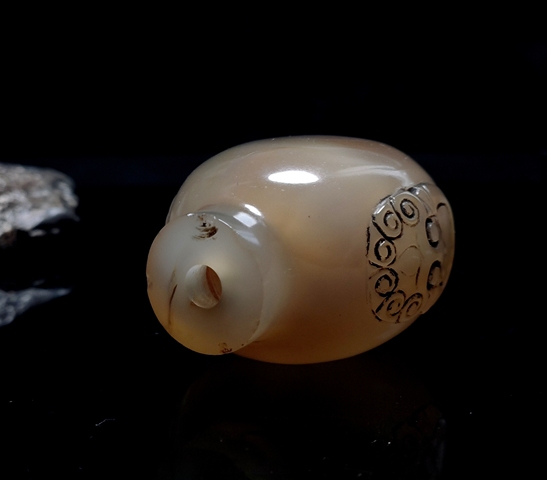 古玩雜項清代瑪瑙鼻煙壺拍賣，當前價格5000元