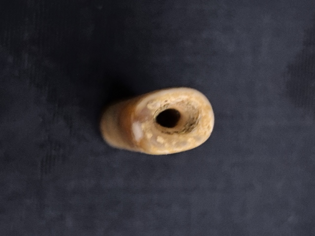 古玩玉器瑪瑙管珠真品鑒賞圖