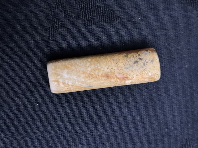 古玩玉器瑪瑙管珠真品鑒賞圖