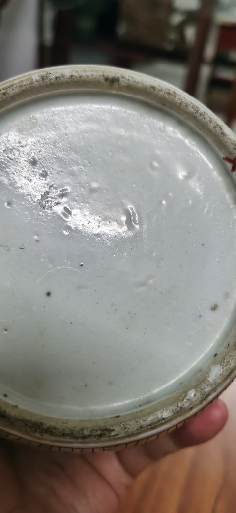 古玩陶瓷花卉紋五彩罐真品鑒賞圖