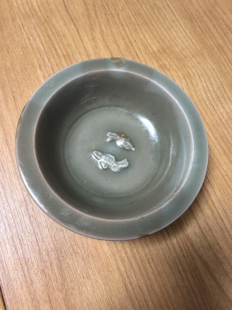 古玩陶瓷宋.龍泉青瓷雙魚洗拍賣,當前價格3980元